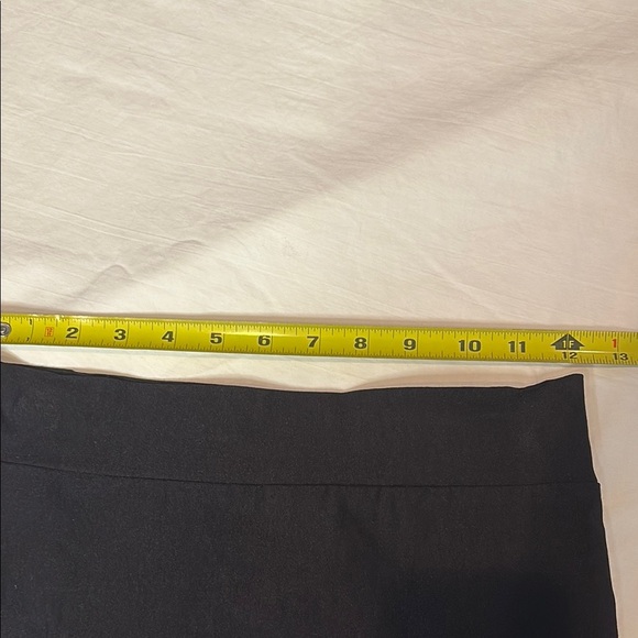 Love Culture Black Pencil Pull On Skirt with Transparent Bands - Picture 3 of 7